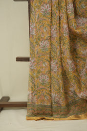 Yellow Kota Doria Saree - SRYKDS279