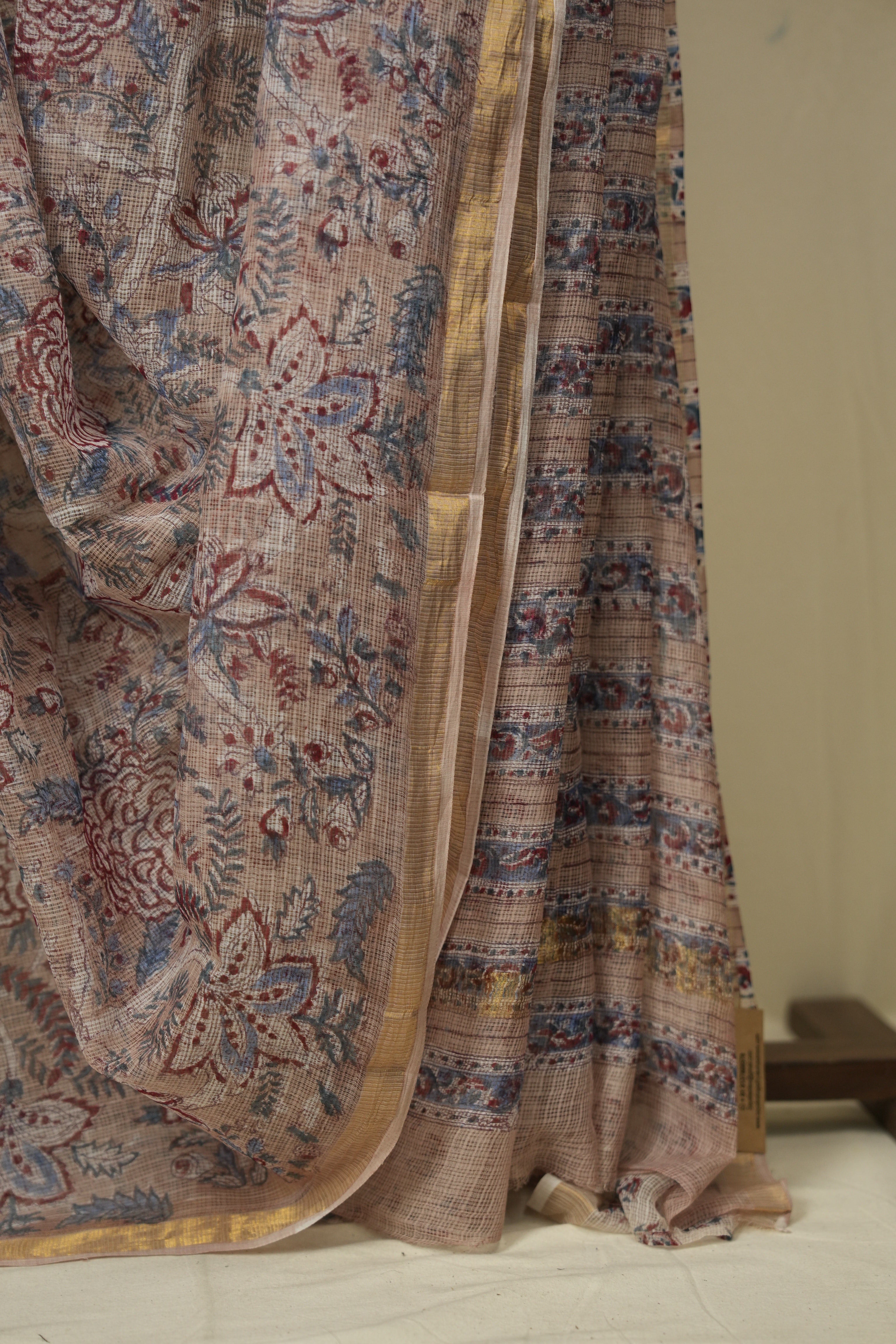 Light Brown Kota Doria Saree - SRLBKDS276