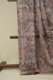 Light Brown Kota Doria Saree - SRLBKDS276