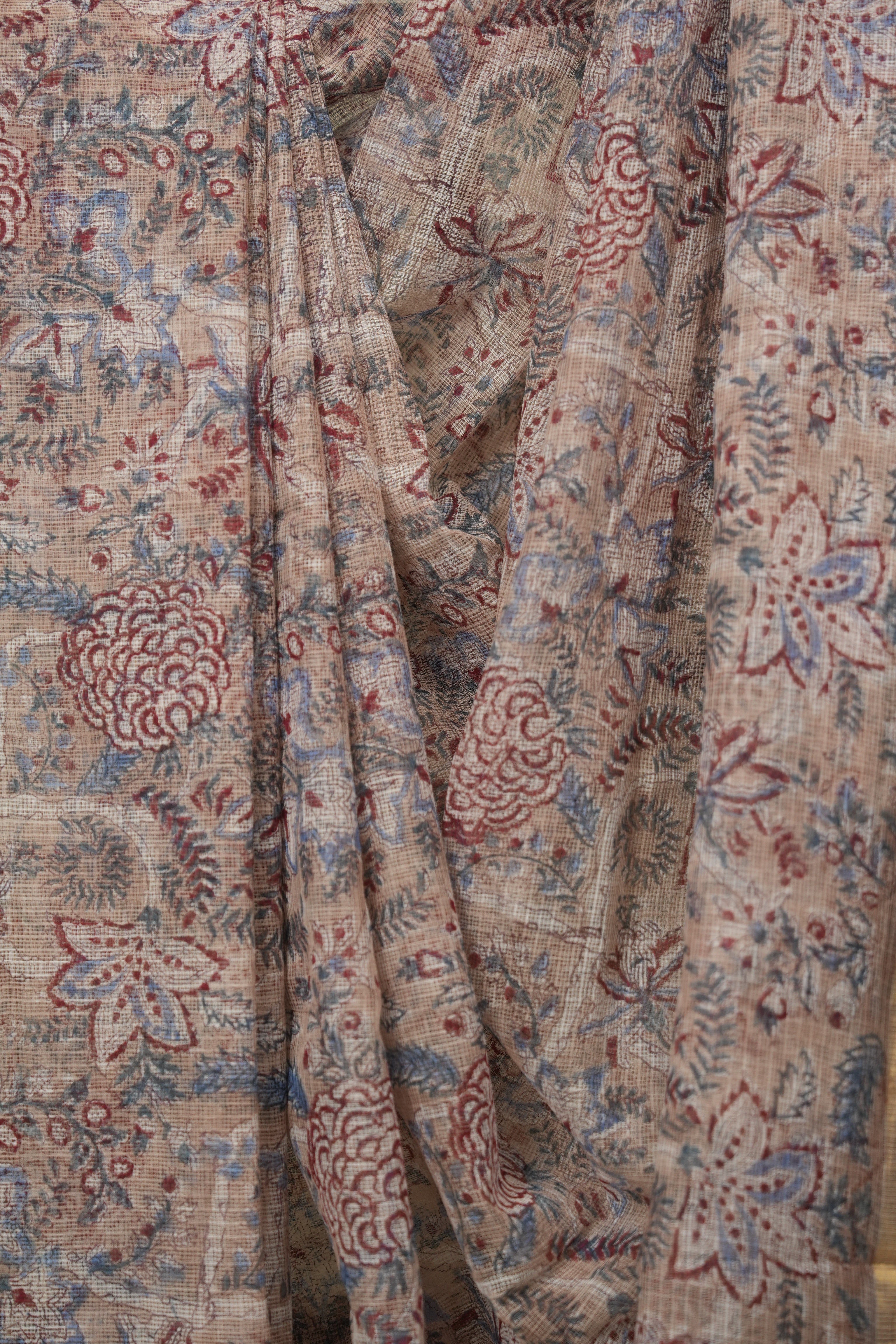 Light Brown Kota Doria Saree - SRLBKDS276