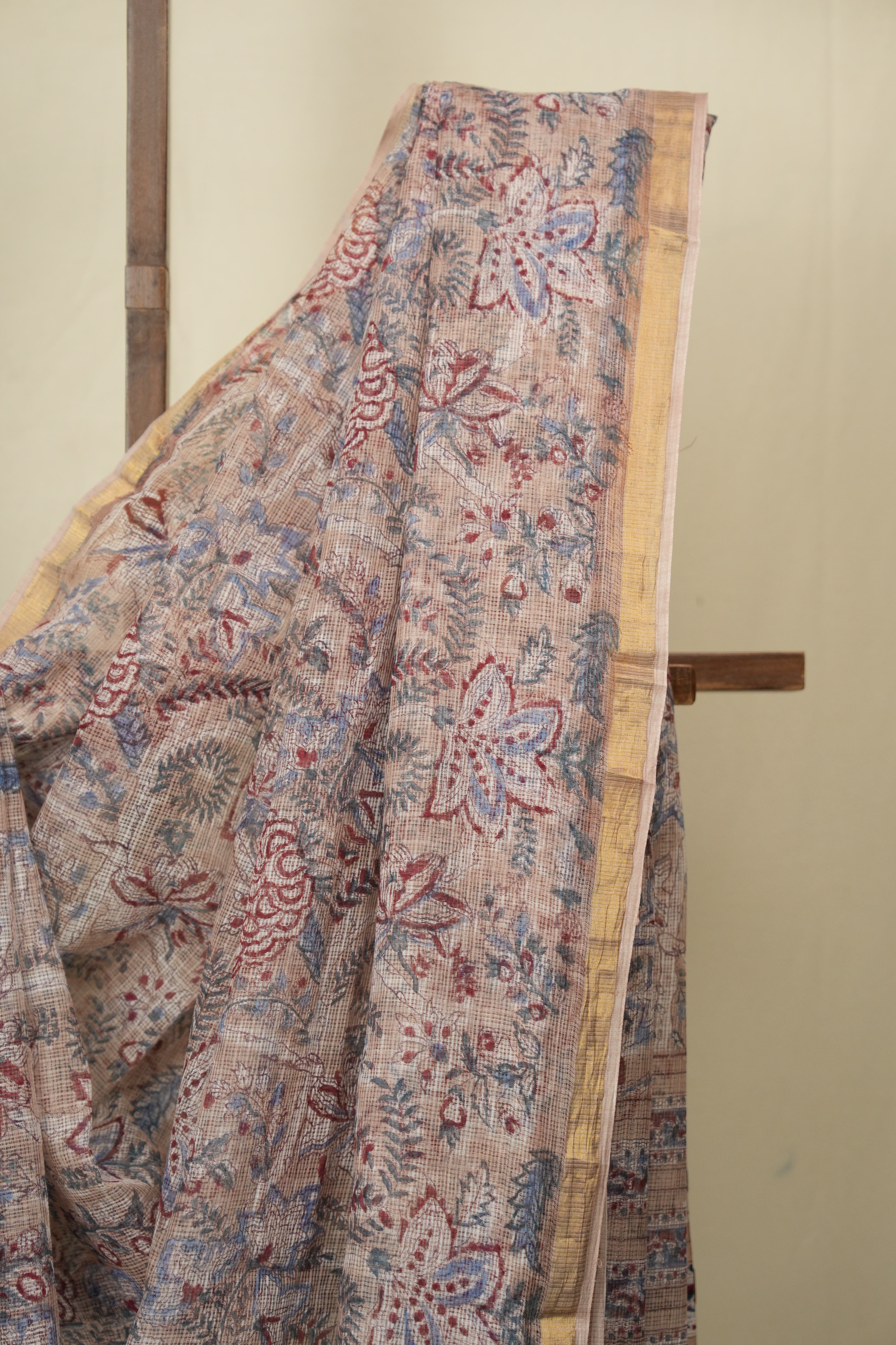 Light Brown Kota Doria Saree - SRLBKDS276