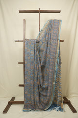 Blue HBP Kota Doria Saree - SRBKDS267