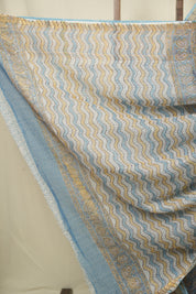 Blue HBP Kota Doria Saree - SRBKDS267