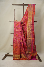 Pink Rajkot Patola Silk Saree - SRPRPSS518