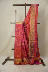 Pink Rajkot Patola Silk Saree - SRPRPSS518