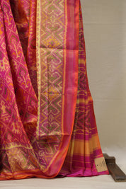 Pink Rajkot Patola Silk Saree - SRPRPSS518