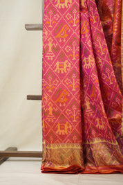 Pink Rajkot Patola Silk Saree - SRPRPSS518