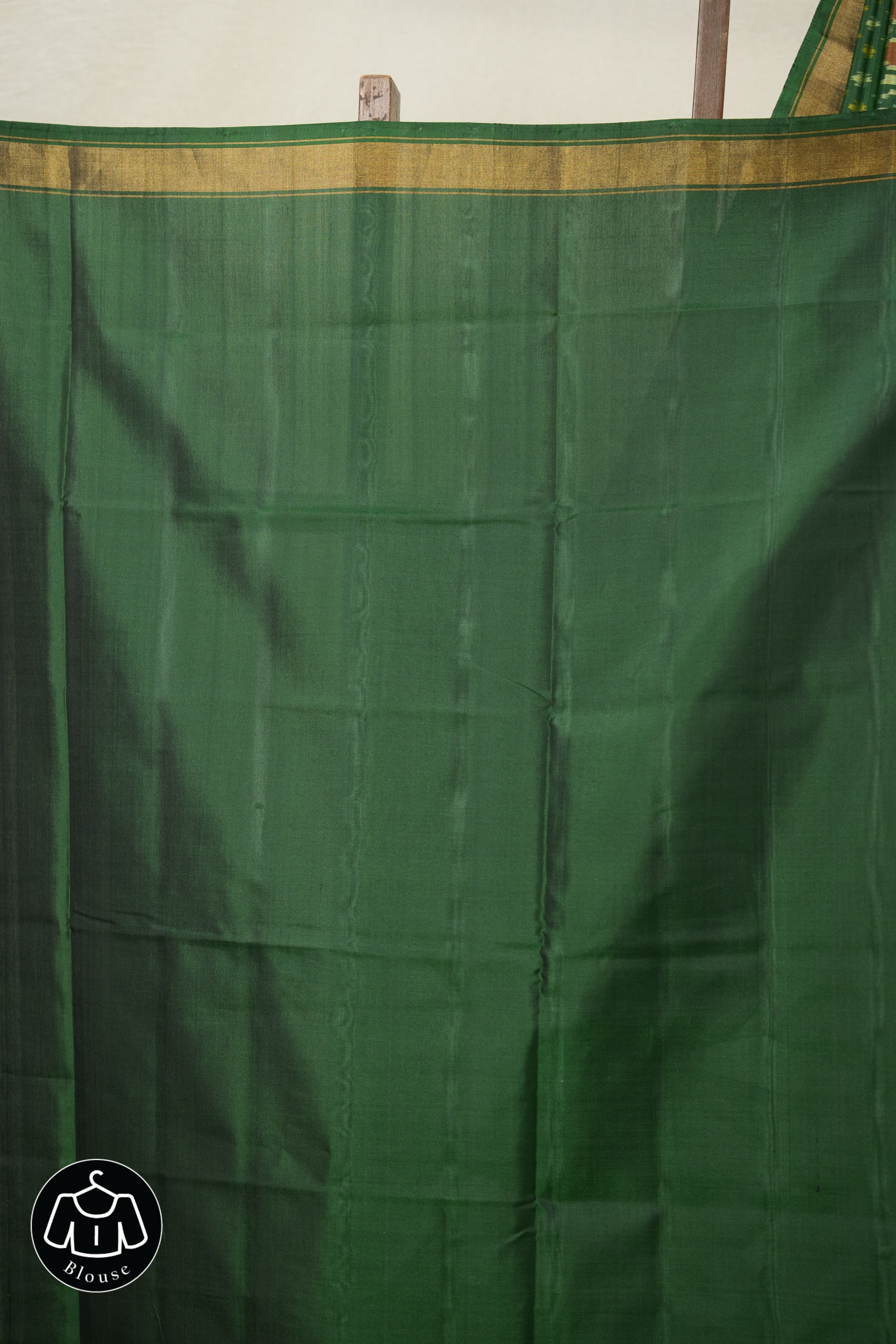 Bottle Green Rajkot Patola Silk Saree - SRBGRPSS517