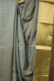 Aqua Blue Maheshwari Tissue Saree - SRABMTS673