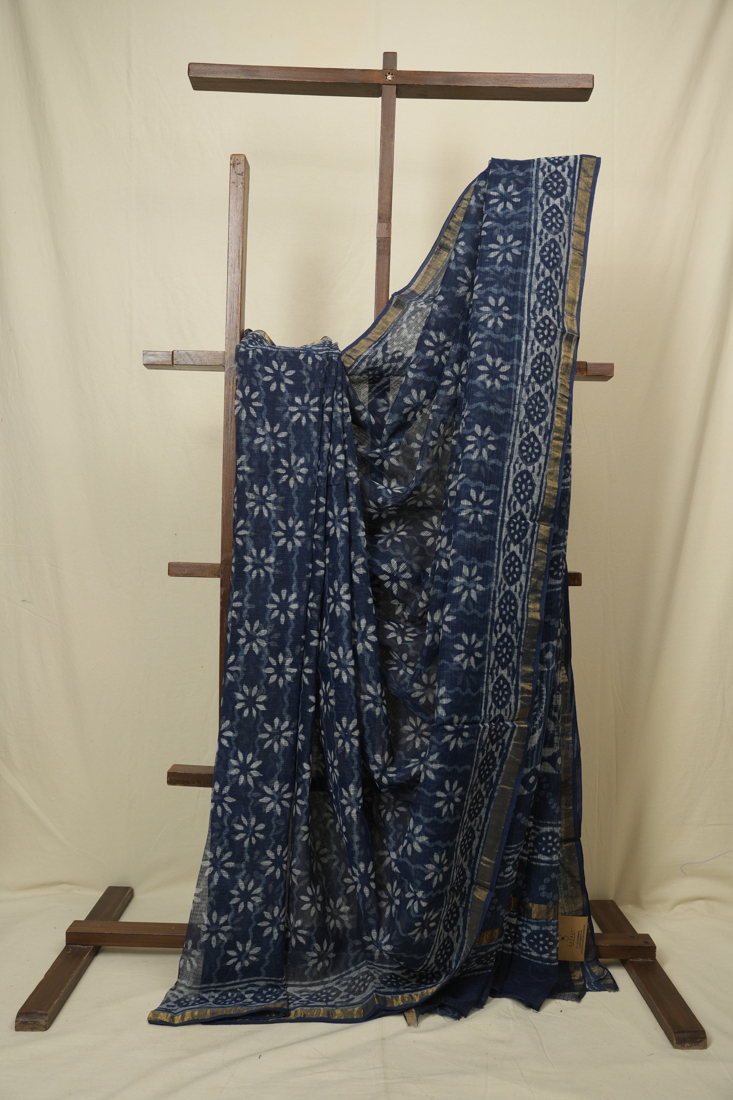 Indigo HBP Kota Doria Saree -SRIKDS265