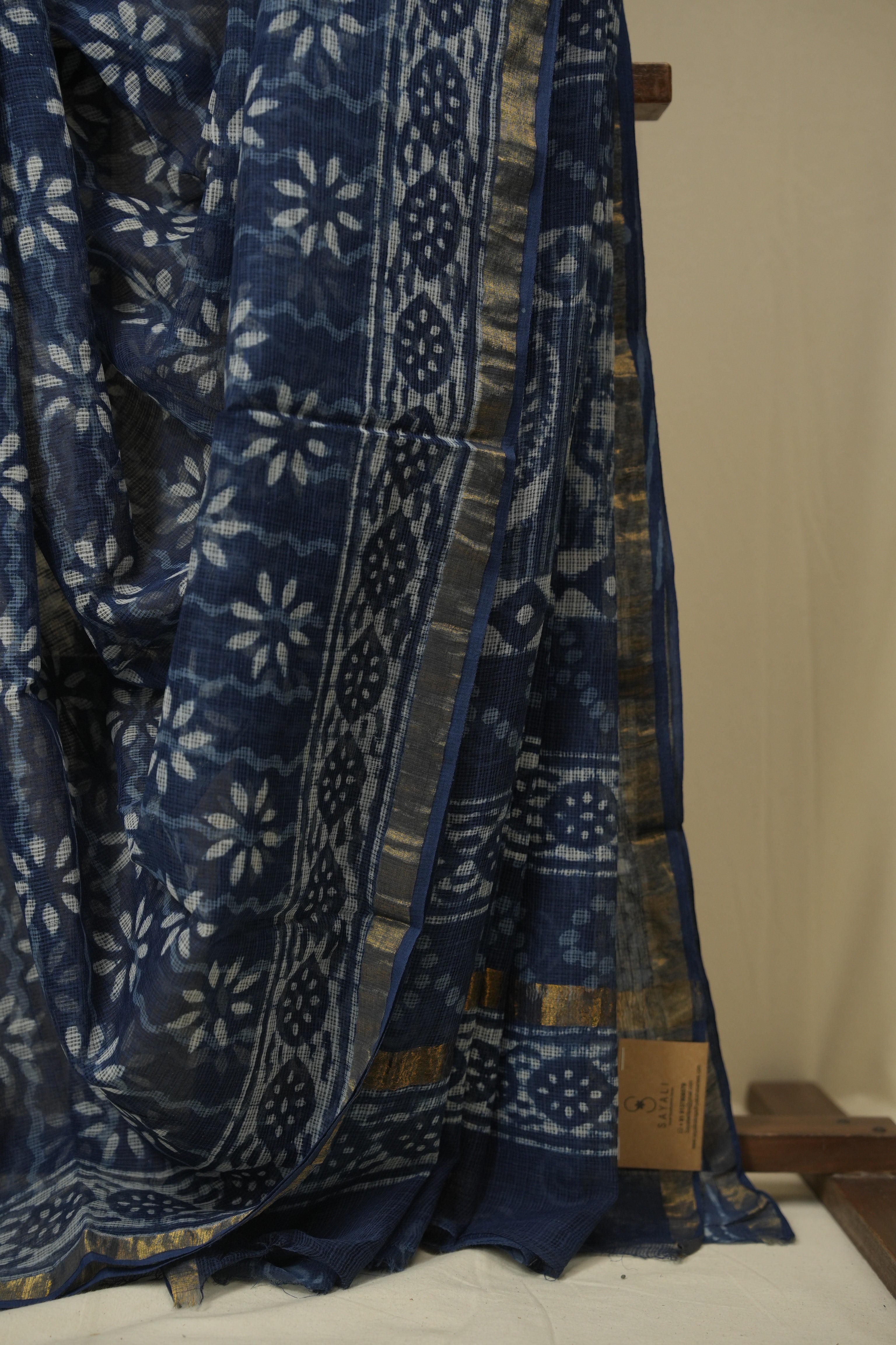 Indigo HBP Kota Doria Saree -SRIKDS265