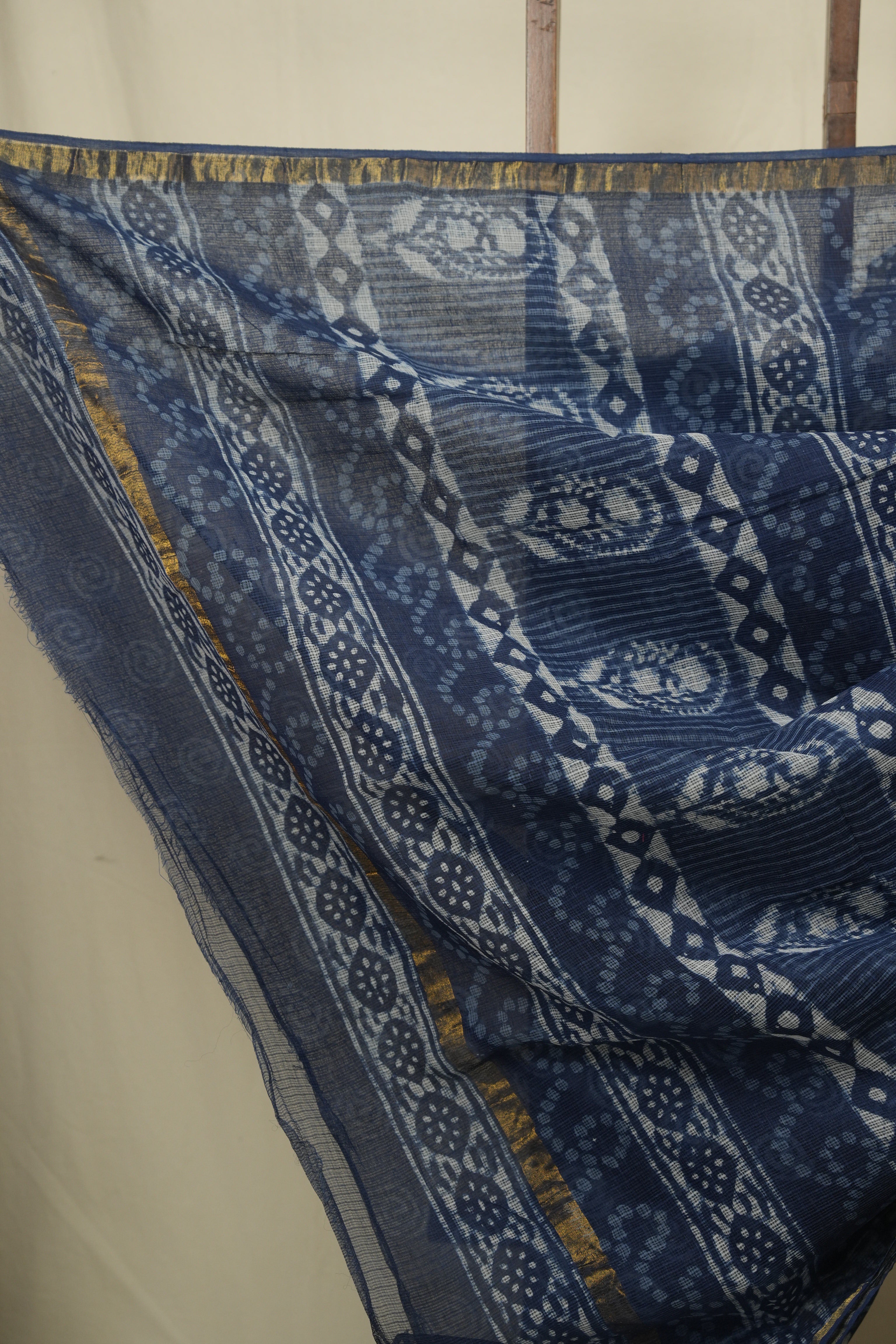 Indigo HBP Kota Doria Saree -SRIKDS265