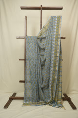 Blue HBP Kota Doria Saree - SRBKDS282
