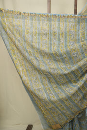 Blue HBP Kota Doria Saree - SRBKDS282