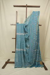Blue HBP Kota Doria Saree - SRBKDS272