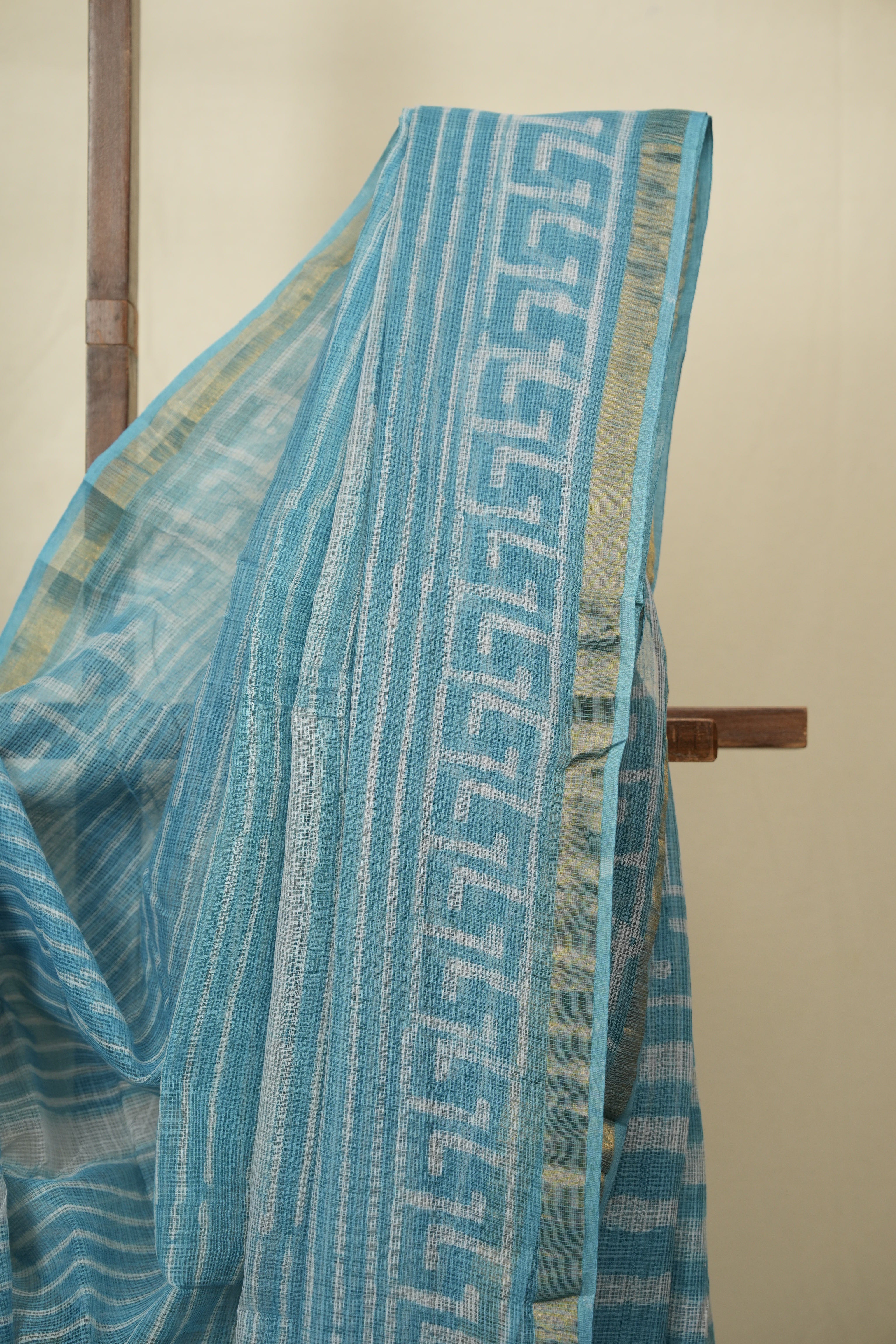 Blue HBP Kota Doria Saree - SRBKDS272
