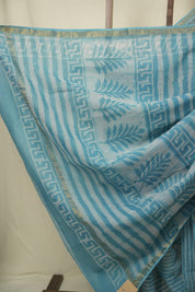 Blue HBP Kota Doria Saree - SRBKDS272