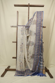 White HBP Kota Doria Saree - SRWKDS277