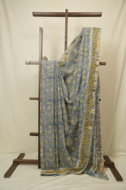 Aqua Green HBP Kota Doria Saree - SRAGKDS281