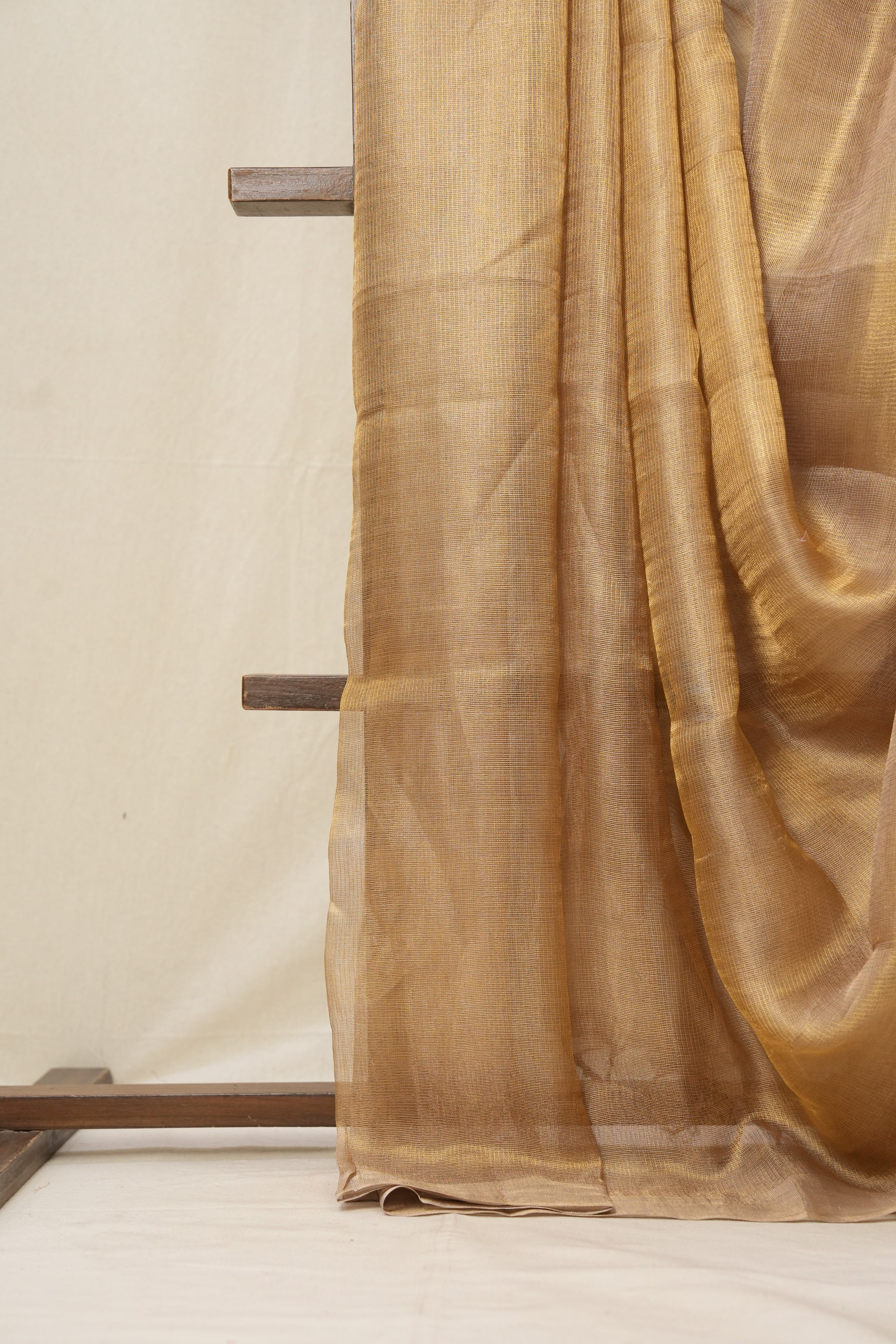 Lilac Gold Tissue Tussar Silk Saree - SRLGTTSS508