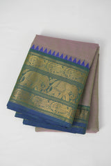 Dual Tone Green Kanchi Cotton Saree - SRDTGKCS1272