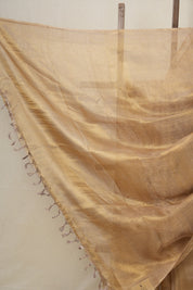 Lilac Gold Tissue Tussar Silk Saree - SRLGTTSS508