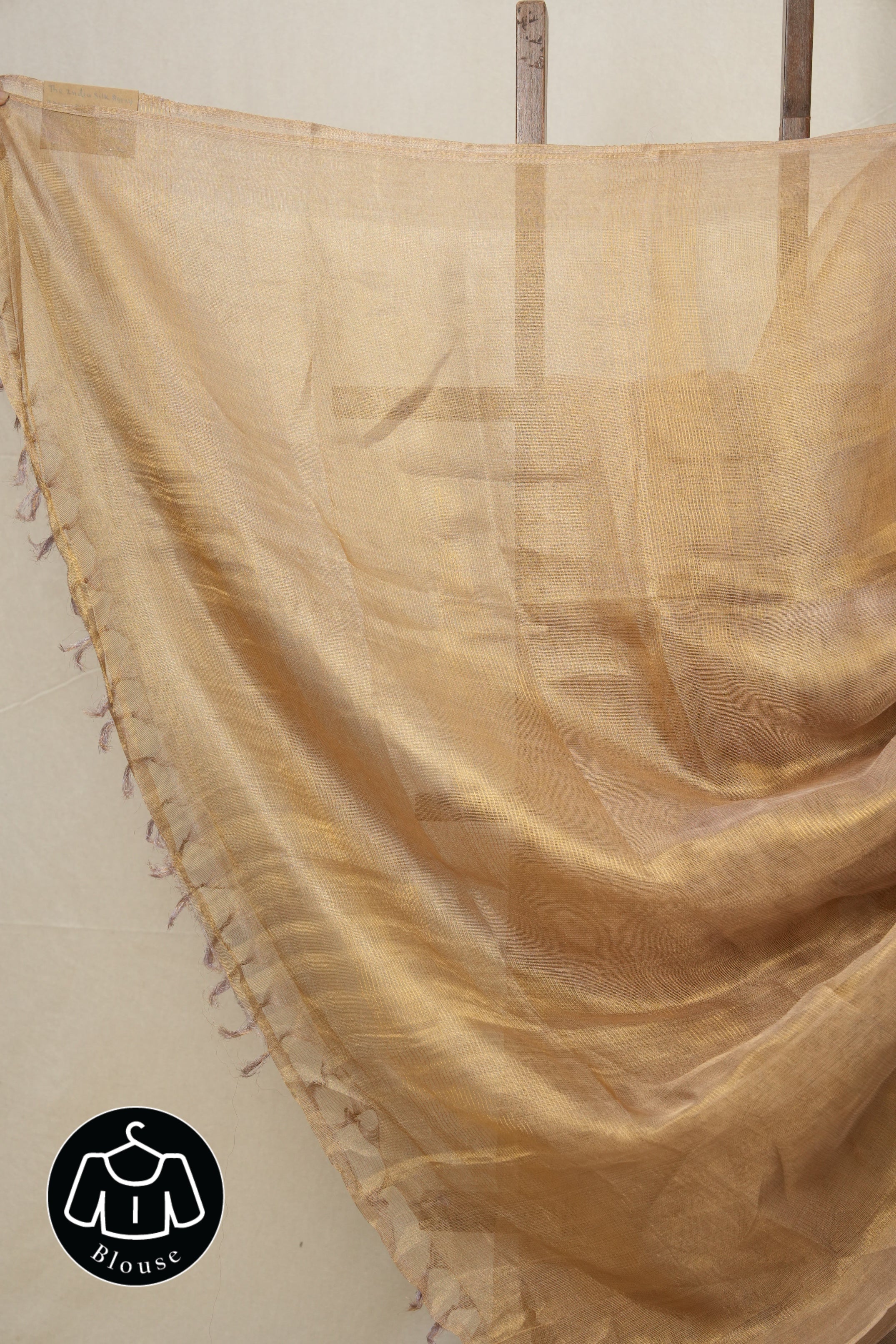 Lilac Gold Tissue Tussar Silk Saree - SRLGTTSS508