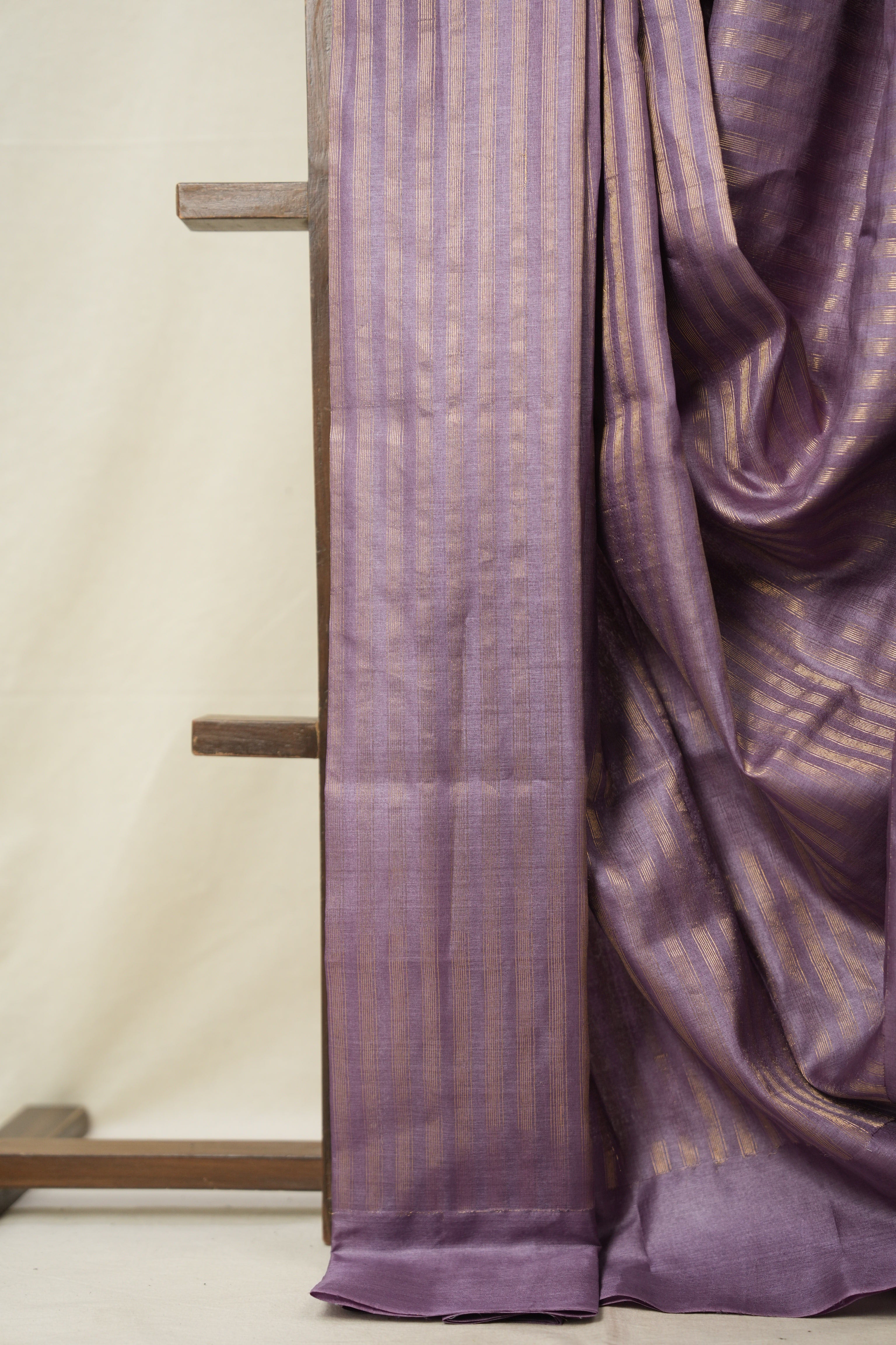 Purple Tussar Silk Saree - SRPTSS1710