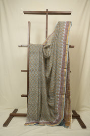 Aqua Blue HBP Kota Doria Saree - SRAbKDS284