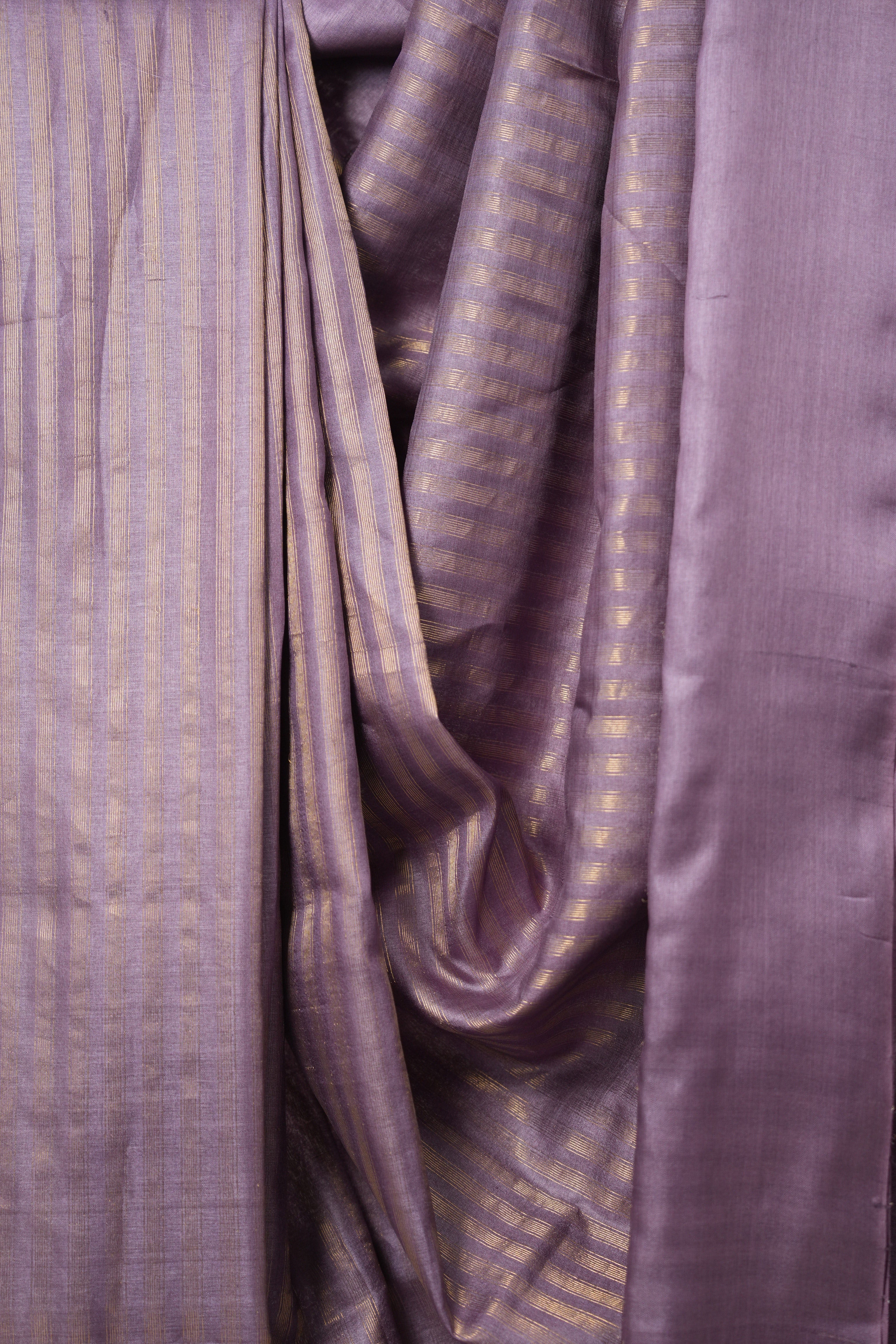 Purple Tussar Silk Saree - SRPTSS1710