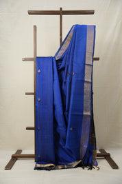 Blue Raw Silk Saree - SRBRSS940