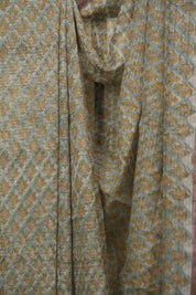 Aqua Blue HBP Kota Doria Saree - SRAbKDS284