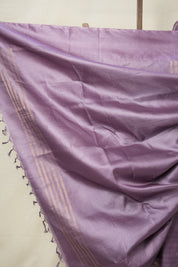 Purple Tussar Silk Saree - SRPTSS1710
