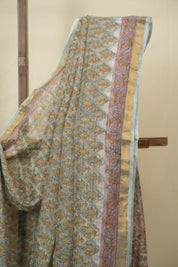 Aqua Blue HBP Kota Doria Saree - SRAbKDS284