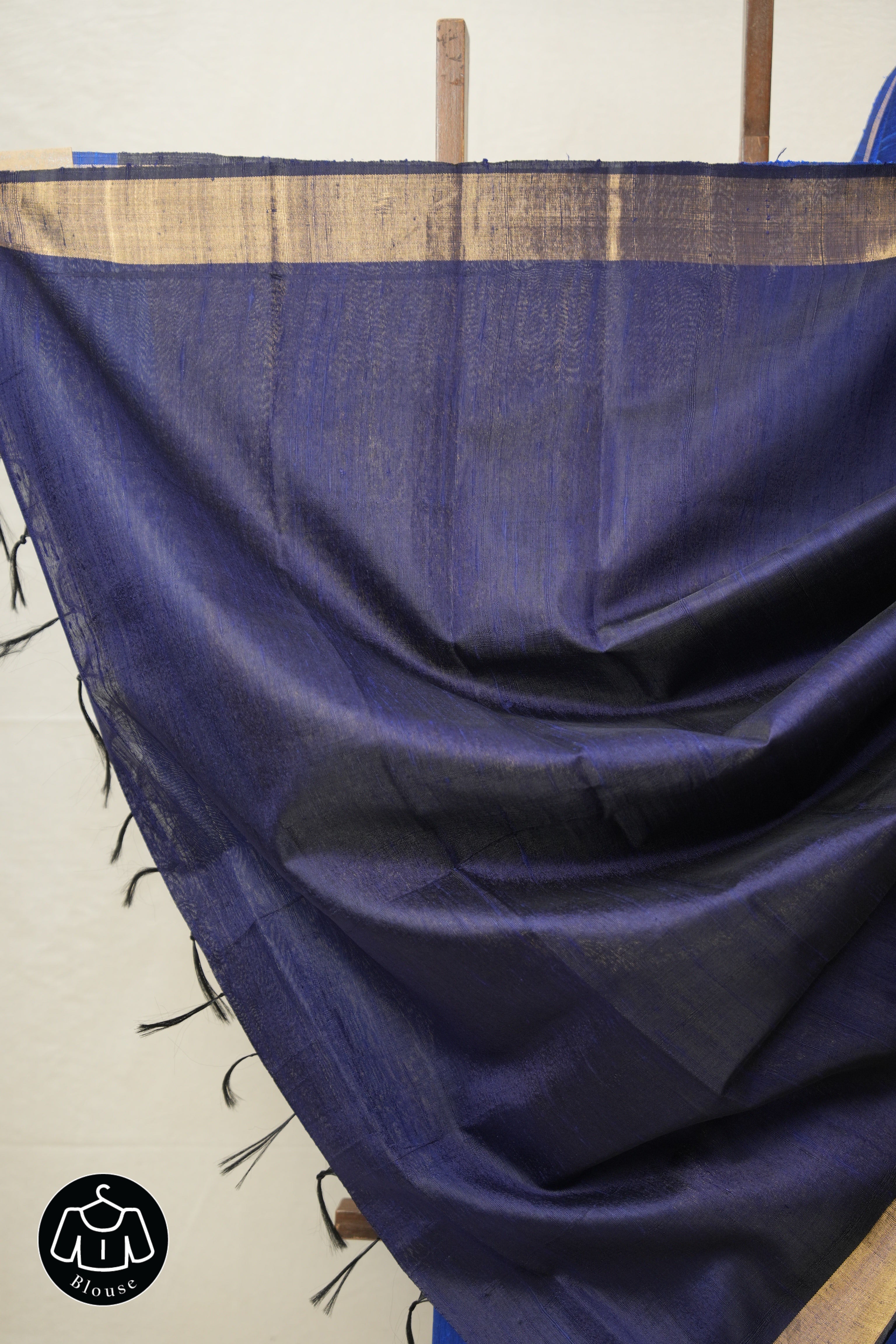 Blue Raw Silk Saree - SRBRSS940