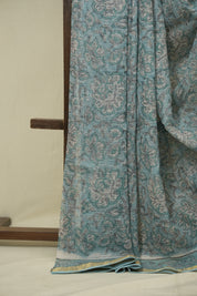 Sky Blue HBP Kota Doria Saree - SRSBKDS283