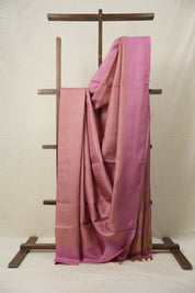 Pink Tussar Silk Saree - SRPTSS1641