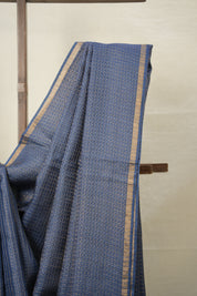 Peacock Blue Tussar Silk Saree - SRPBTSS1723