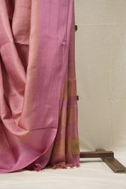 Pink Tussar Silk Saree - SRPTSS1641