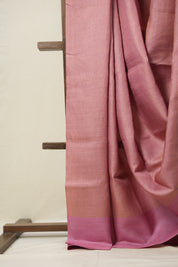 Pink Tussar Silk Saree - SRPTSS1641