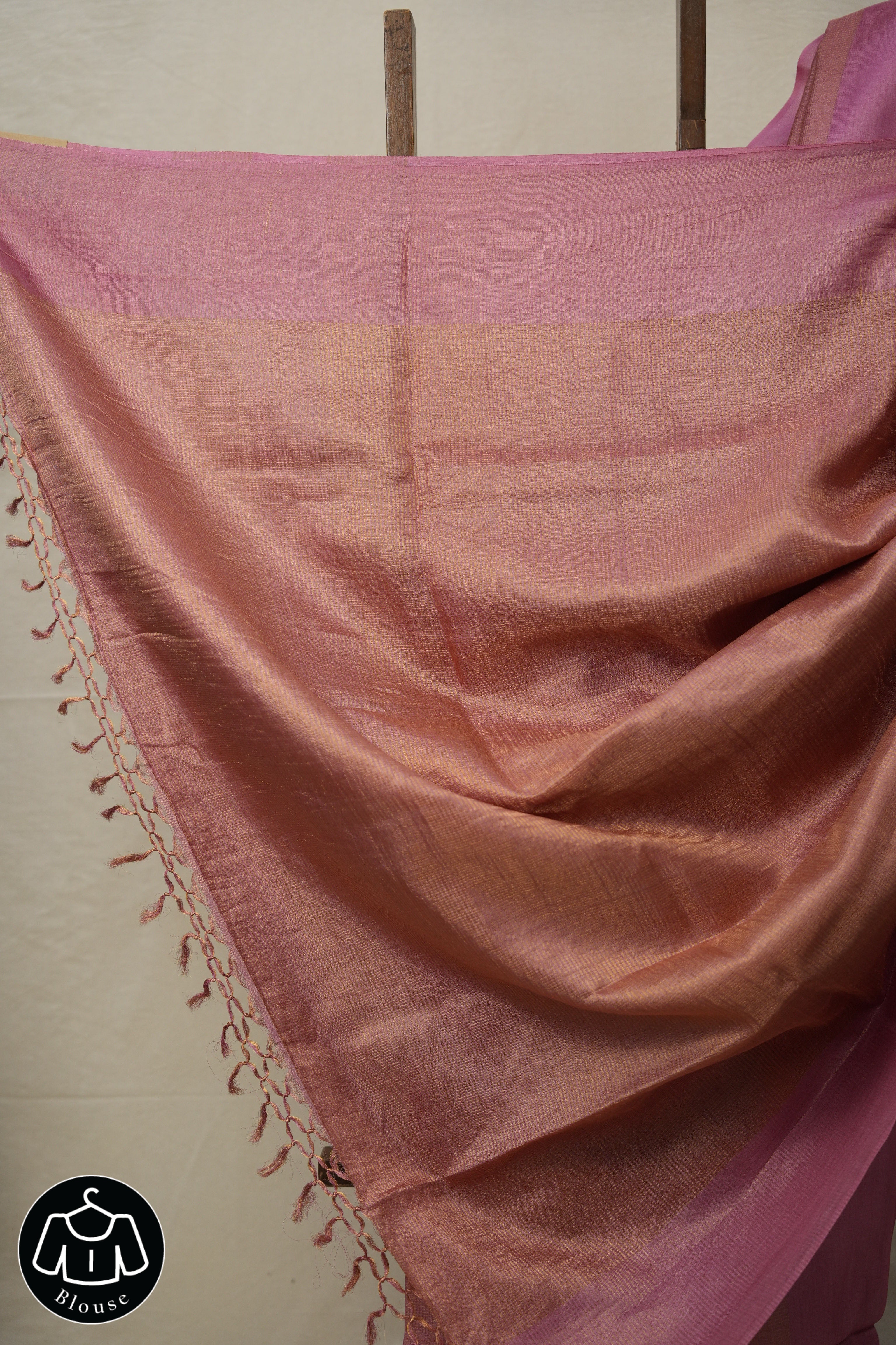 Pink Tussar Silk Saree - SRPTSS1641