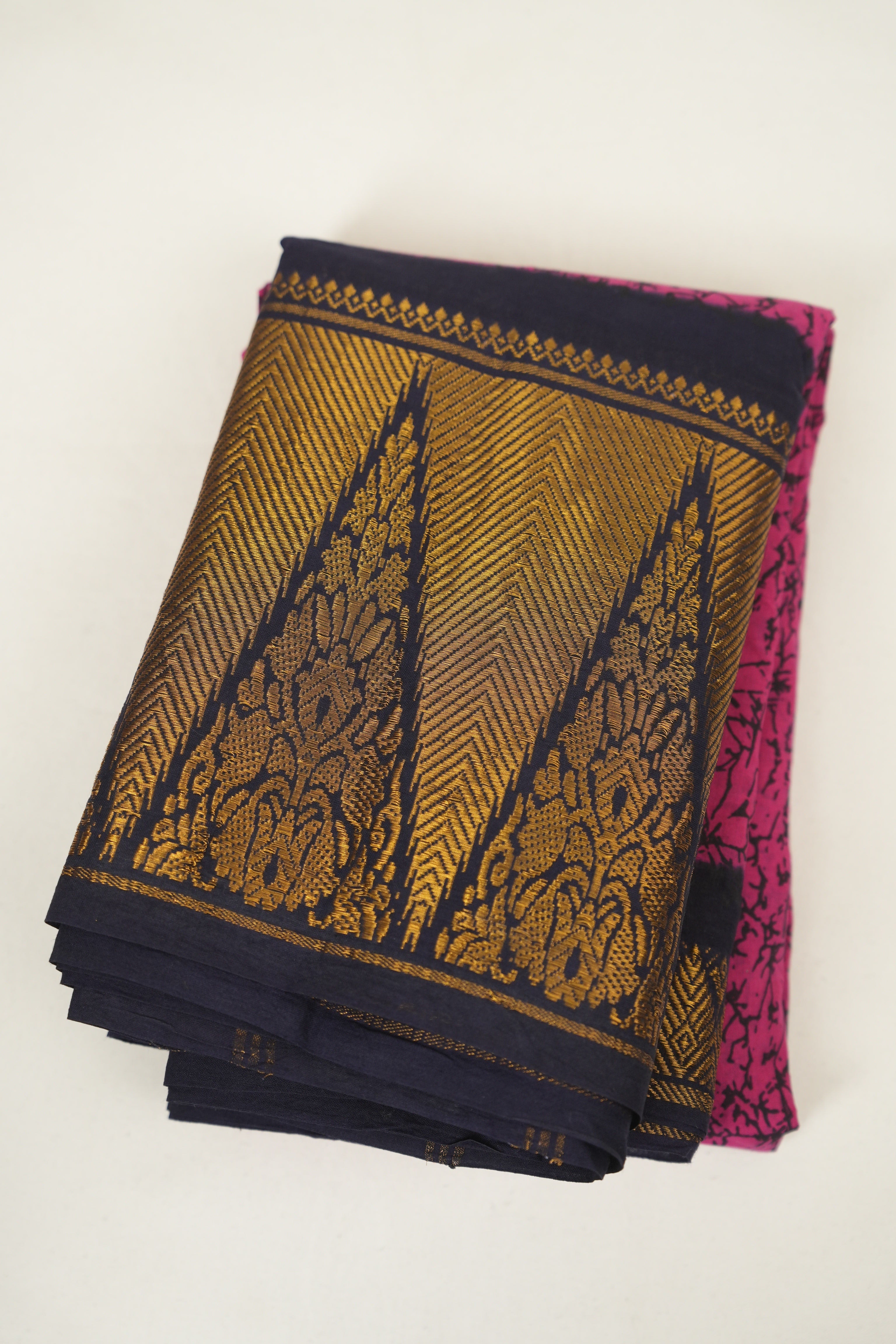 Pink Sungudi Cotton Saree - SRPSCS246