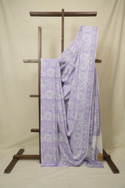 Lavender HBP Cotton Saree - SRLCS3409