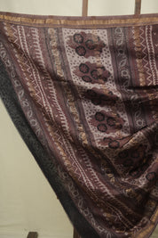 Maroon HBP Cotton Silk Saree With Chanderi Border - SRMCSS1808