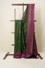 Green Banarasi Silk Saree - SRGBSS739