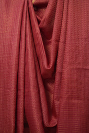Brick Red Tussar Silk Saree - SRBRTSS1718