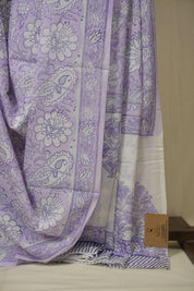 Lavender HBP Cotton Saree - SRLCS3409