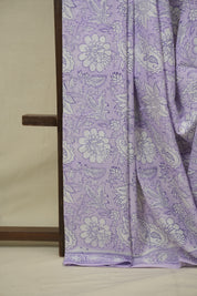 Lavender HBP Cotton Saree - SRLCS3409