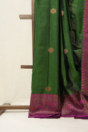 Green Banarasi Silk Saree - SRGBSS739