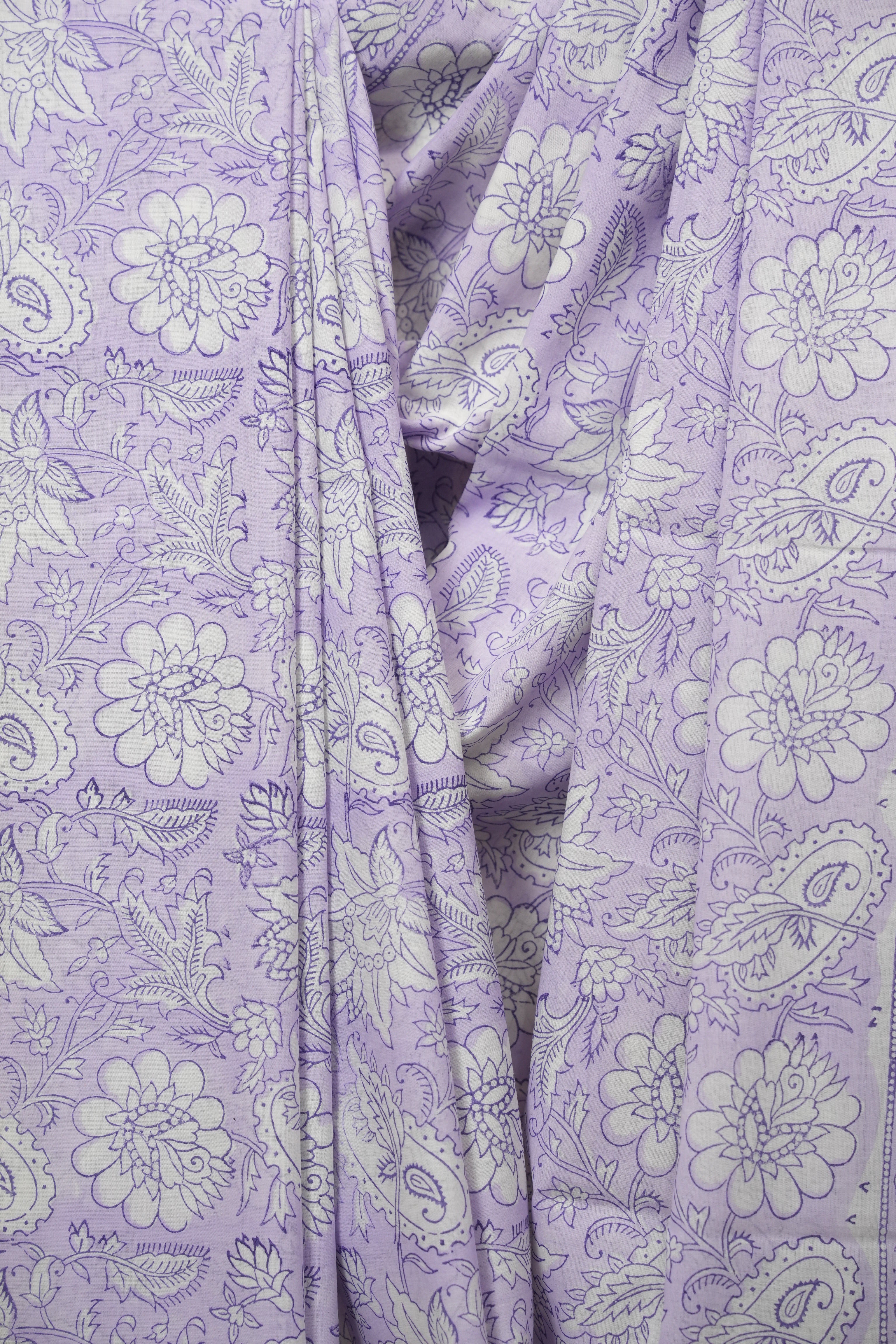 Lavender HBP Cotton Saree - SRLCS3409